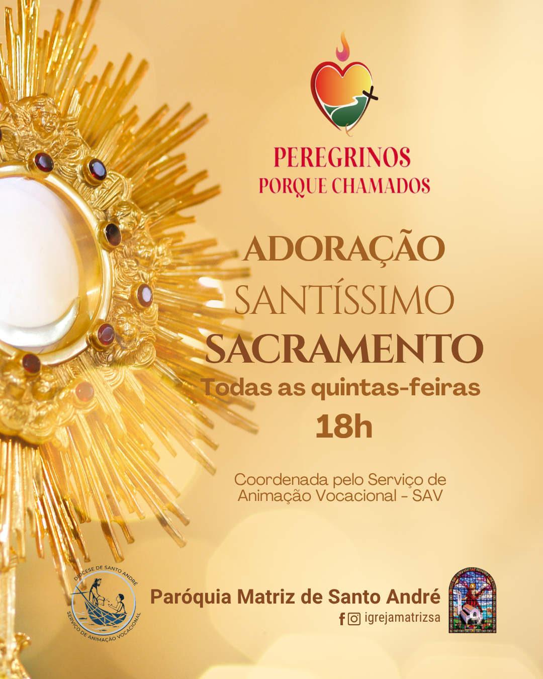Adoração ao Santíssimo Sacramento na Hora Santa Vocacional
