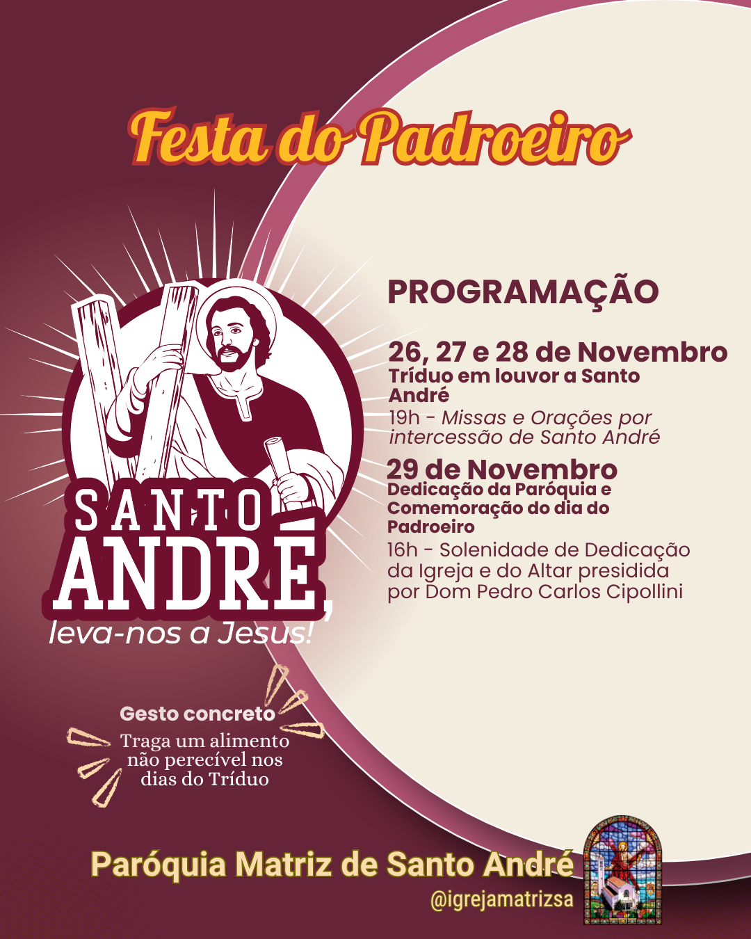 Programa da Festa do Padroeiro