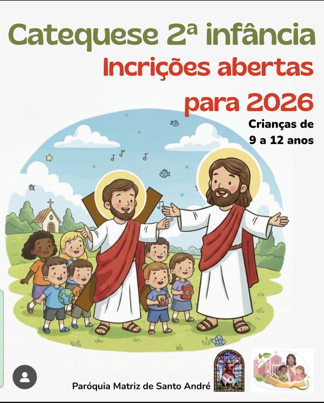 Catequese para preparação a 1ª comunhão com Cristo