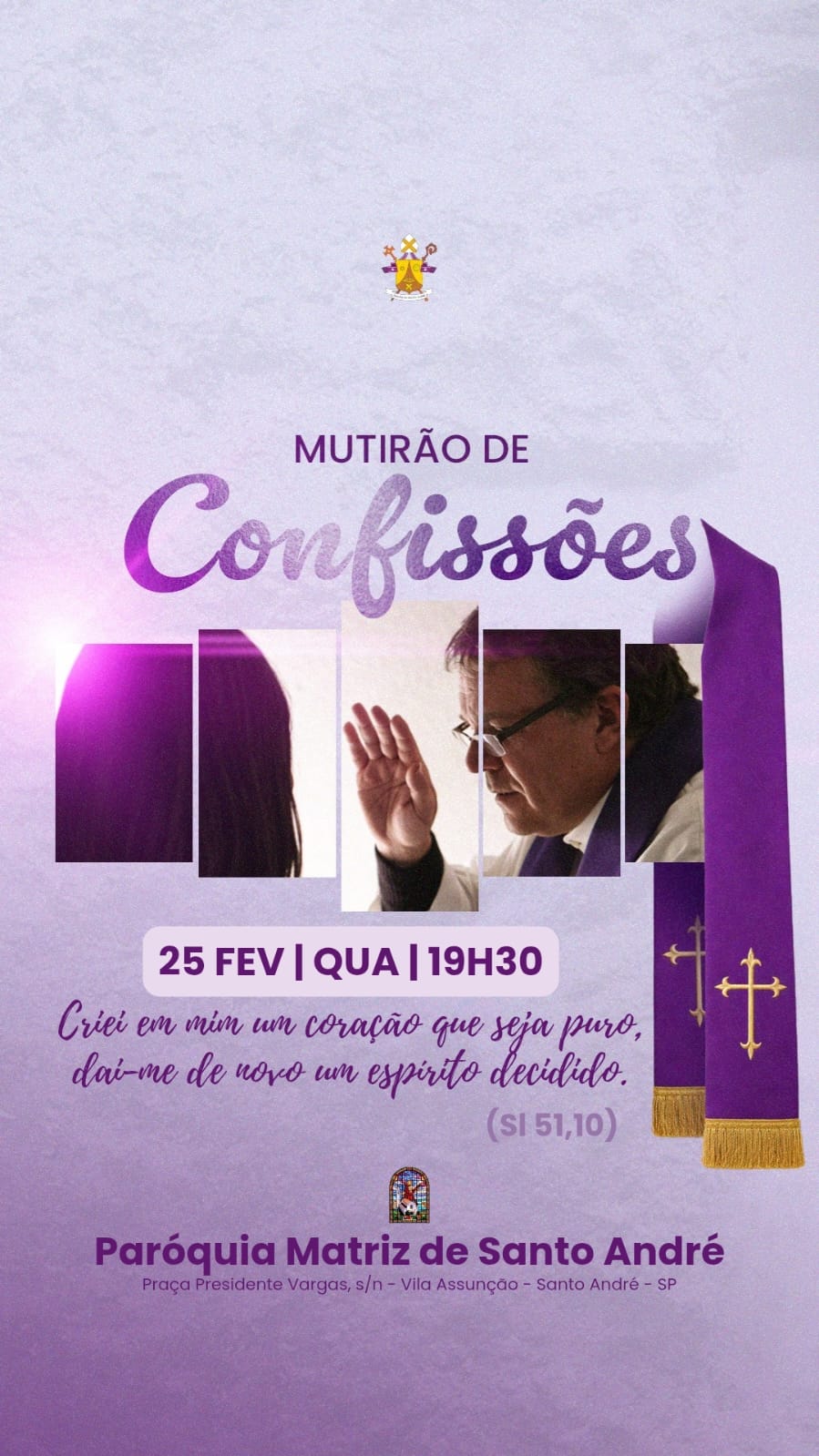 Mutirão de Confissão na Matriz de Santo André