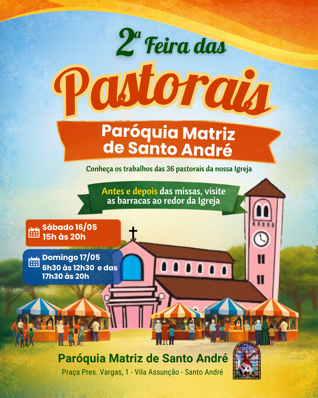 2ª Feira das Pastorais da Paróquia Matriz de Santo André
