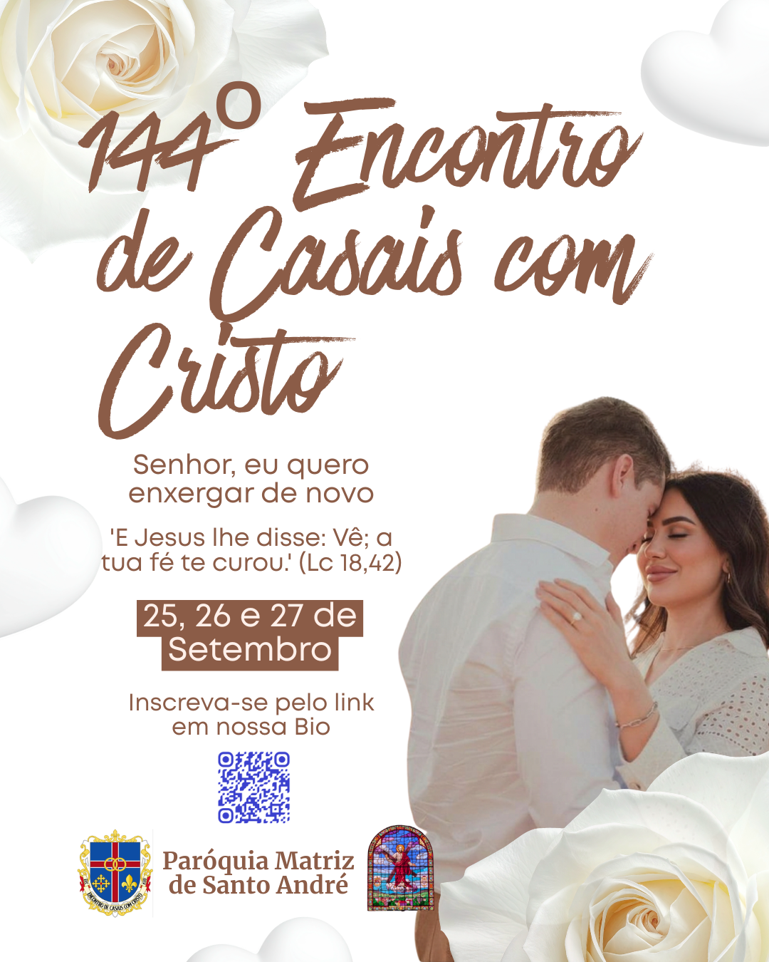 Inscrição para o 144º Encontro de Casais com Cristo