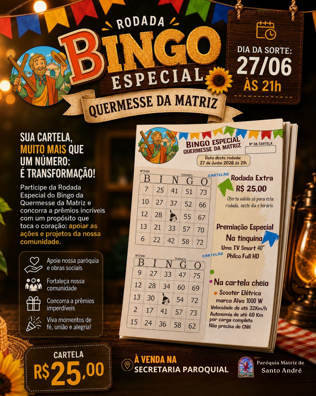 Rodada especial do Bingo da Matriz